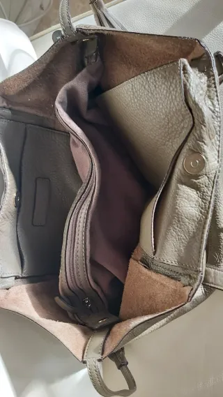 Bolso Michael Kors Piel Gris y Dorado