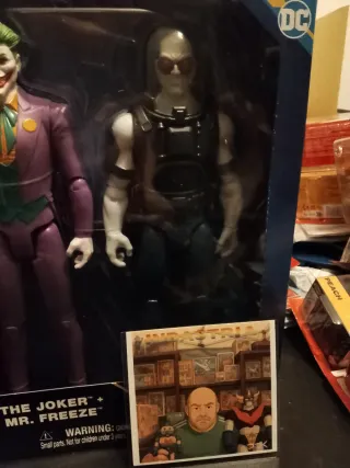 Set 4 Action Figures Batman, Joker, Robin, Mr. Fre