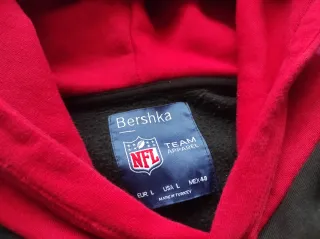 Sudadera NFL Giants Negra y Roja
