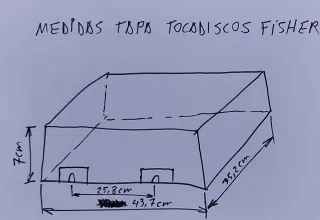 Tapa de tocadiscos Fisher