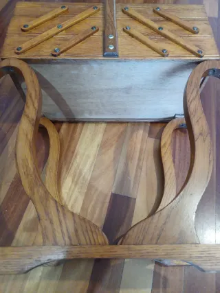 Costurero Francés Art Déco/Mid-Century en Madera