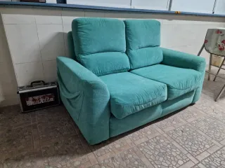 Sofá 2 plazas verde
