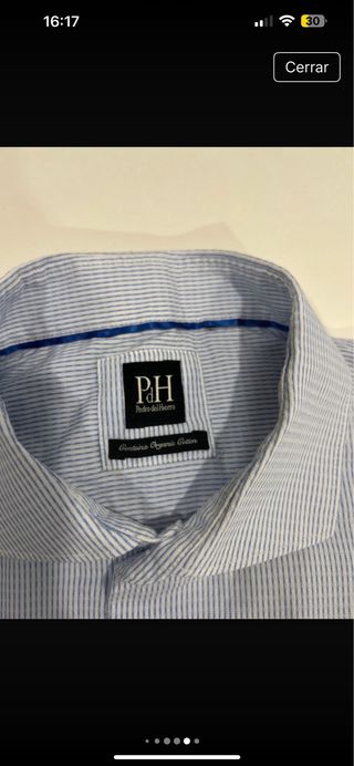Camisa Pedro del Hierro Rayas Azul