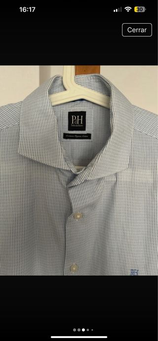 Camisa Pedro del Hierro Rayas Azul