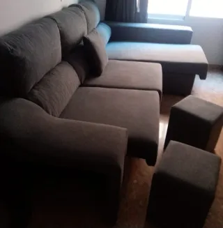 Sofá Chaiselongue Gris