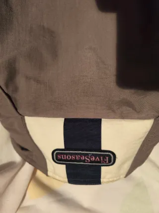 Chaqueta Five Seasons marrón y blanco