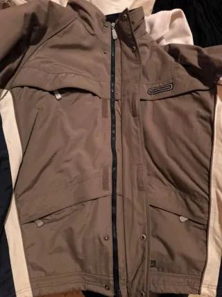 Chaqueta Five Seasons marrón y blanco