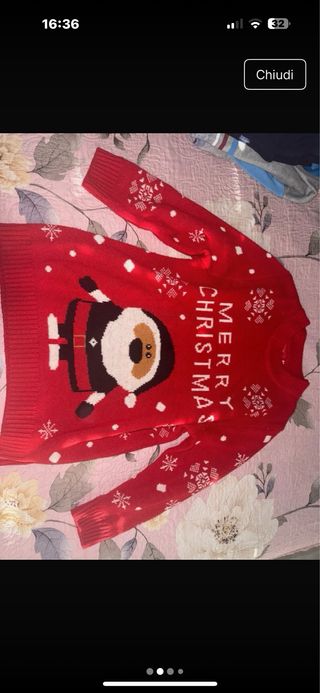 Maglioncino Mastrobianco Natale Rosso Taglia 12