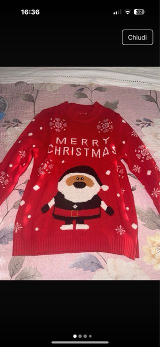 Maglioncino Mastrobianco Natale Rosso Taglia 12