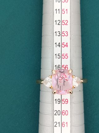 Anillo chapado Oro 18k, Nuevo, talla española 18.