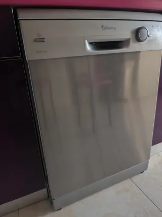 Lavavajillas Acero Inox. plateado