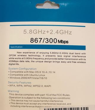 Adaptador WiFi USB AC1200 Dual Band