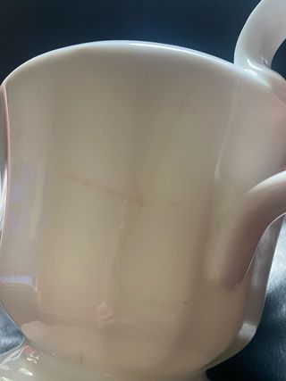 Bule Vista Alegre em porcelana branca