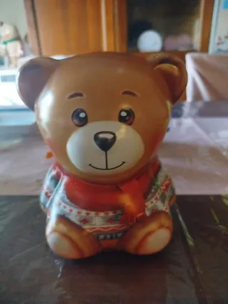 Salvadanaio Orsetto con Sciarpa