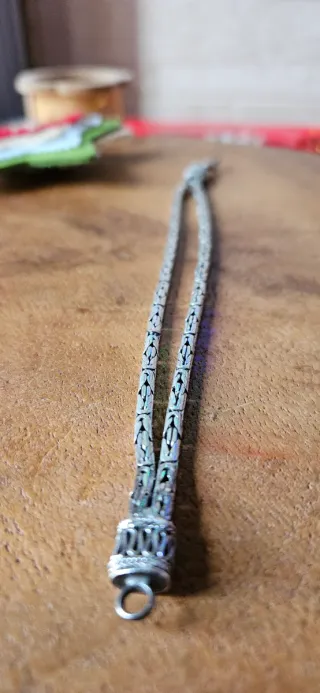 Bracciale snake argento 925 a due fili