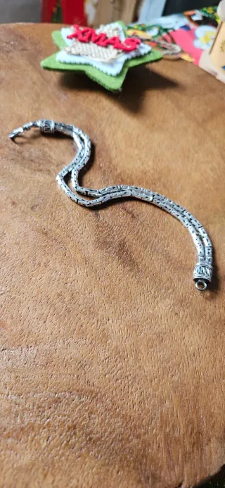 Bracciale snake argento 925 a due fili