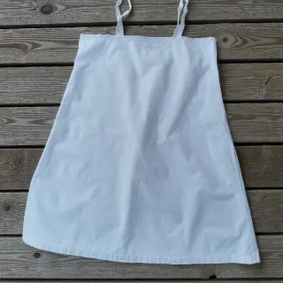 Camisón de algodón  vintage bordado  y encaje