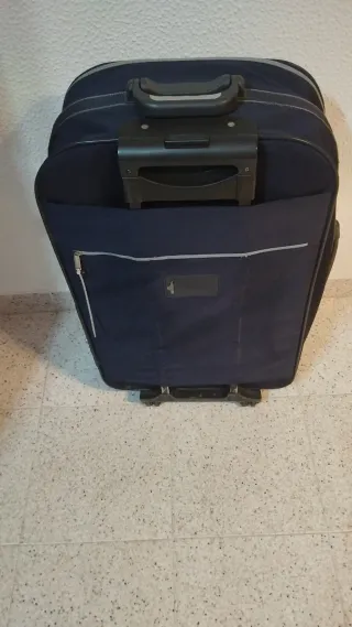 Maleta Platinium con ruedas azul