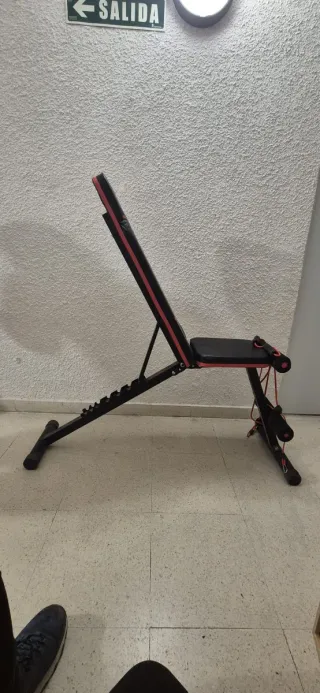 Banco de pesas plegable