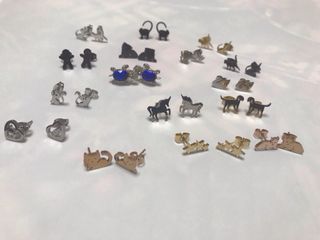 Pendientes de animales y figuras pequeños