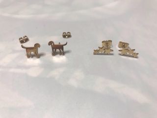 Pendientes de animales y figuras pequeños