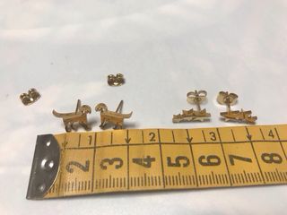 Pendientes de animales y figuras pequeños