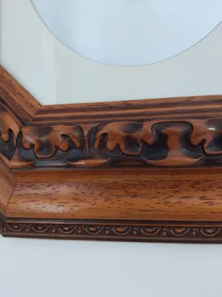 Cuadro Jesús Corona Espinas y Ángeles Madera.