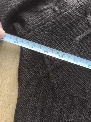 Vestido de punto Cortefiel marrón Talla M