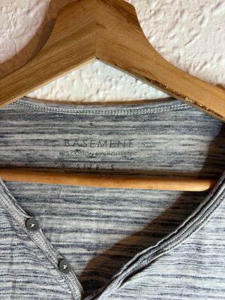 Camiseta gris Rayas Hombre