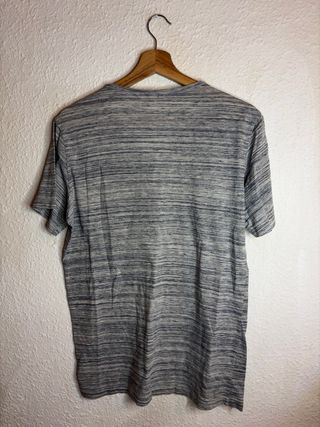 Camiseta gris Rayas Hombre