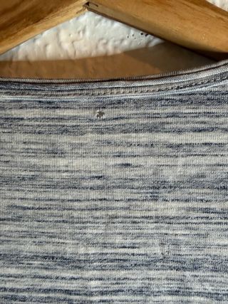 Camiseta gris Rayas Hombre