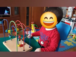 Laberinto de Cuentas de Madera