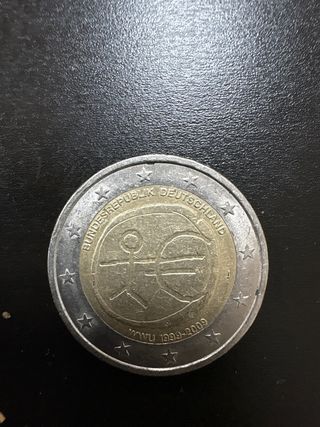 Moneda 2 Euros Alemania Monigote