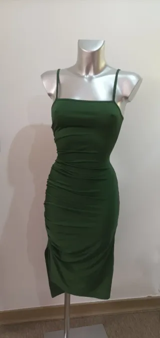 Vestido Fiesta Ajustado T: XS-S  Color Verde Mujer