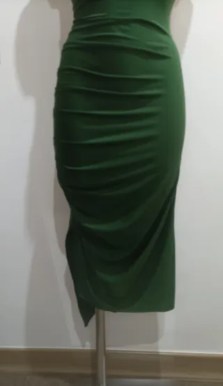 Vestido Fiesta Ajustado T: XS-S  Color Verde Mujer