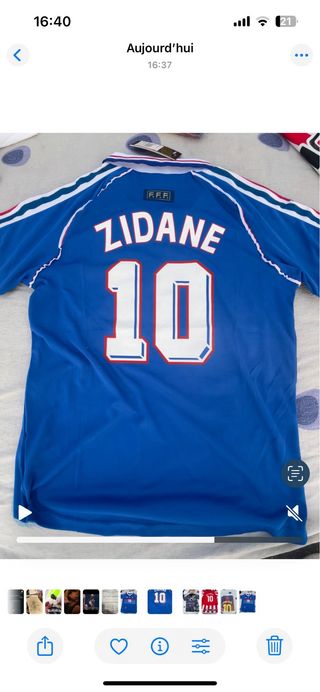 Camiseta Adidas Francia Mundial 98 Talla M