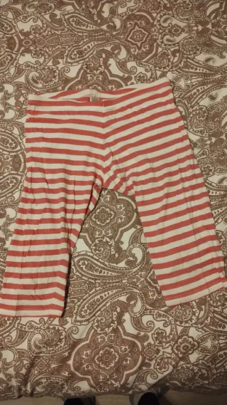 Pantalón a rayas rosa y blanco Pijama