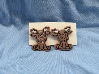 Pendientes Fimo de reno