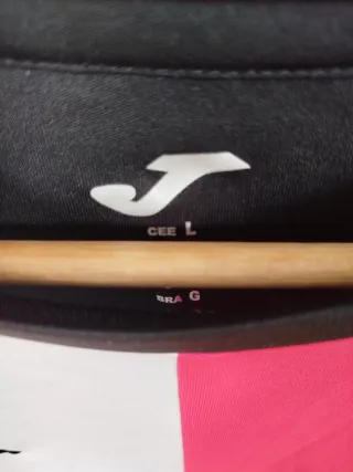 Camiseta Joma Talla L Negra y Rosa