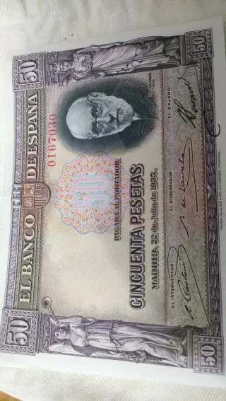 Lotto di Banconote Antiche del Banco de España