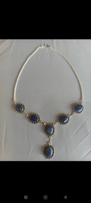 Colgante Plata y zafiro