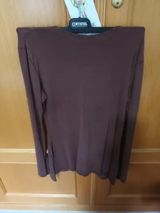 Jersey TRIBUNE marrón manga larga