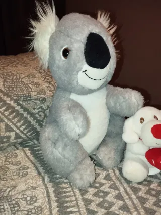 Peluche Koala y Perro con Corazón