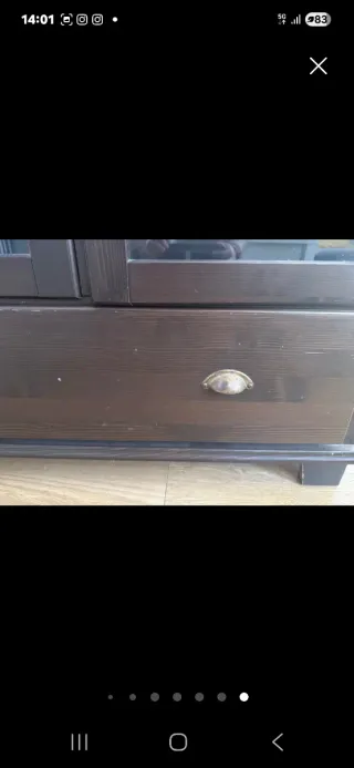 Vitrina Grande Ikea  Madera y Cristal como nueva