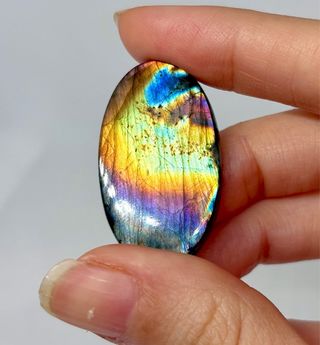 Piedra Labradorita Arcoíris para colgante