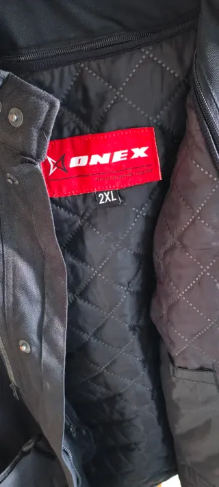 Chaqueta de moto ONEX negra
