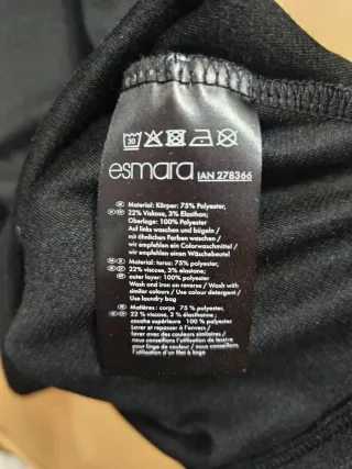 Vestido Esmara Talla M 40-42 Negro con Detalles Pl