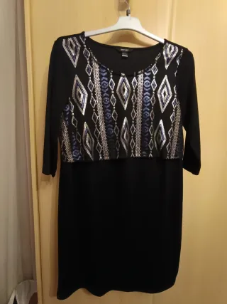 Vestido Esmara Talla M 40-42 Negro con Detalles Pl