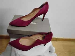 Zapatos tacón Gloria Ortiz fucsia