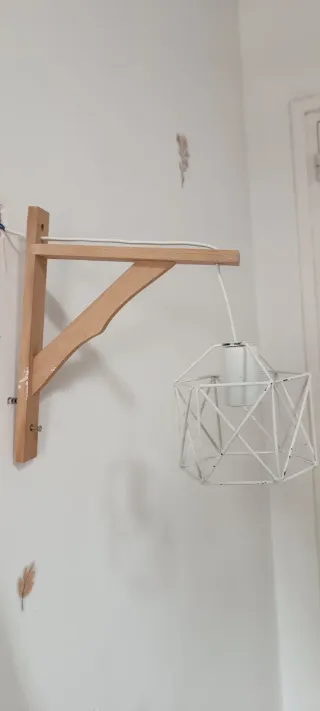 Apliques de pared madera y metal